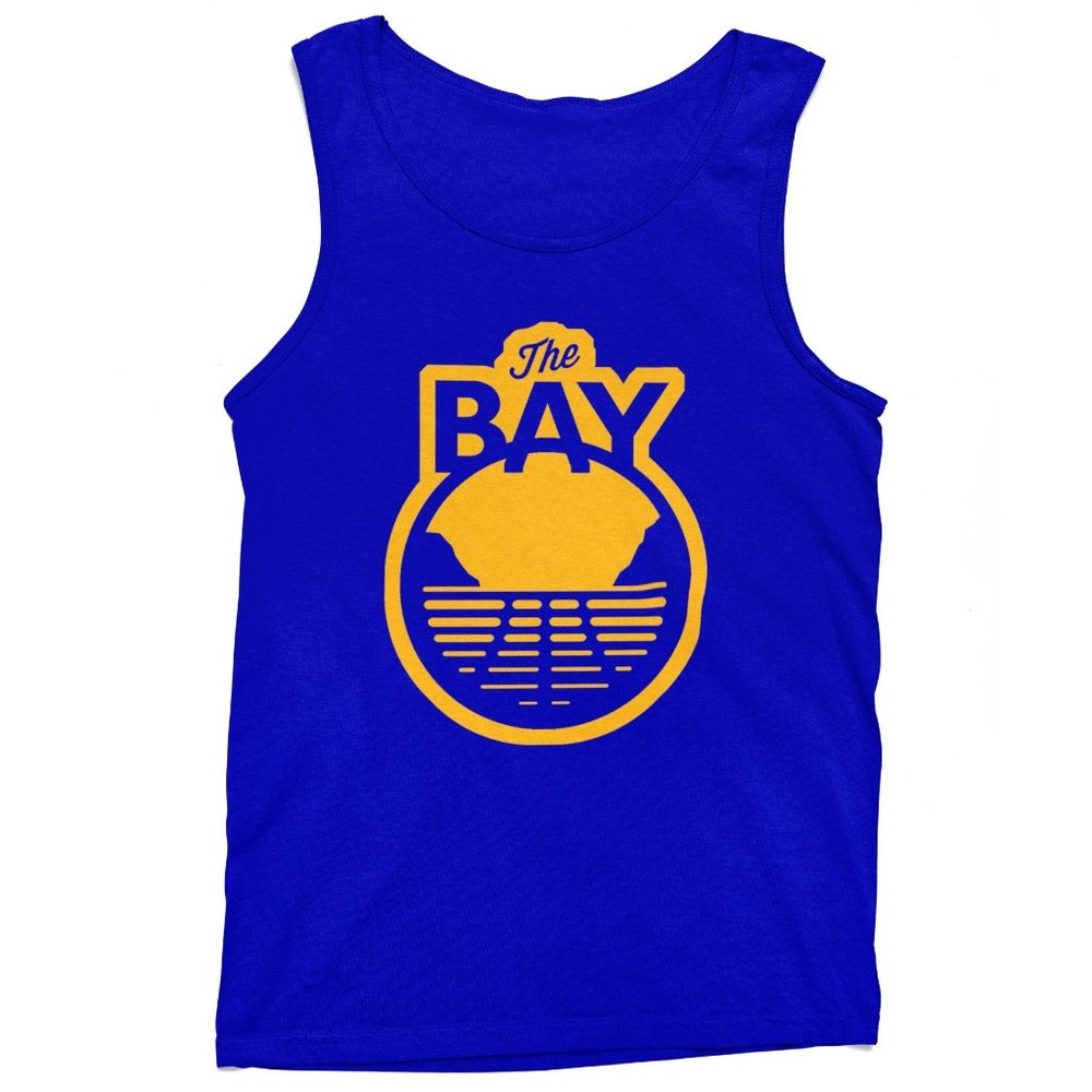NEW Golden State Warriors The Bay Alt Logo Tank Top ROYAL